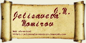 Jelisaveta Momirov vizit kartica
